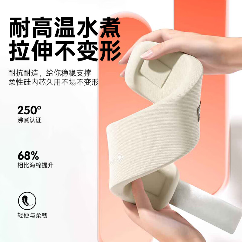 飞乐思颈托颈椎矫正器防低头护颈脖套透气U型枕可调节牵引低头族男女M码高清大图