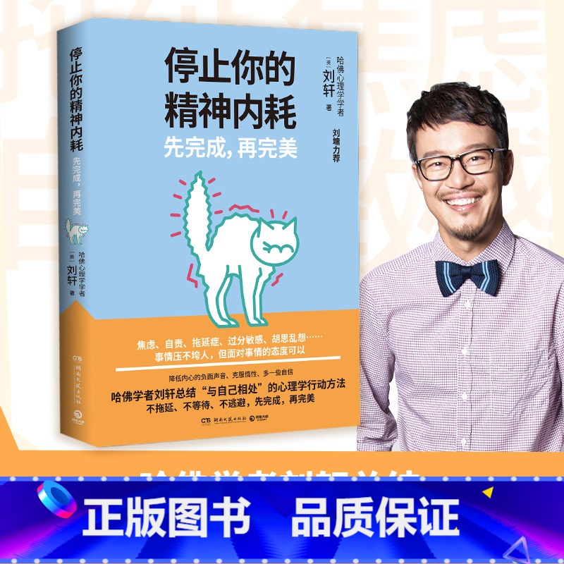 【正版】停止你的精神内耗 先完成 再完美 哈佛学者刘轩总结心理学行动方法刘墉 精神内耗焦虑自责拖延 书籍