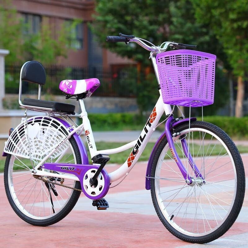 成人学生自行车2426寸男女款轻便耐用高清大图