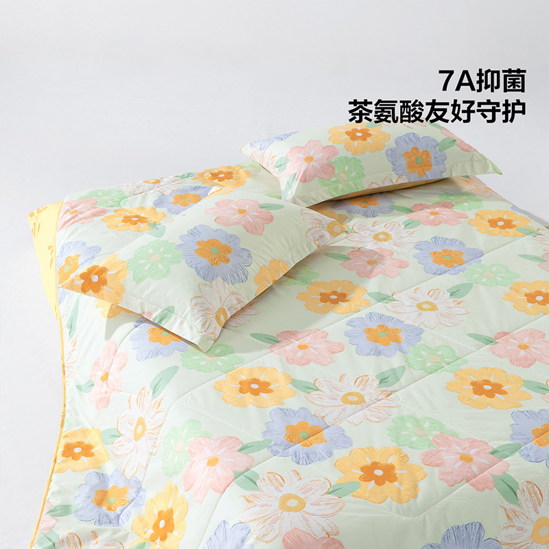 百丽丝家纺抗菌可水洗机洗夏被薄被子学生宿舍空调被单人被子