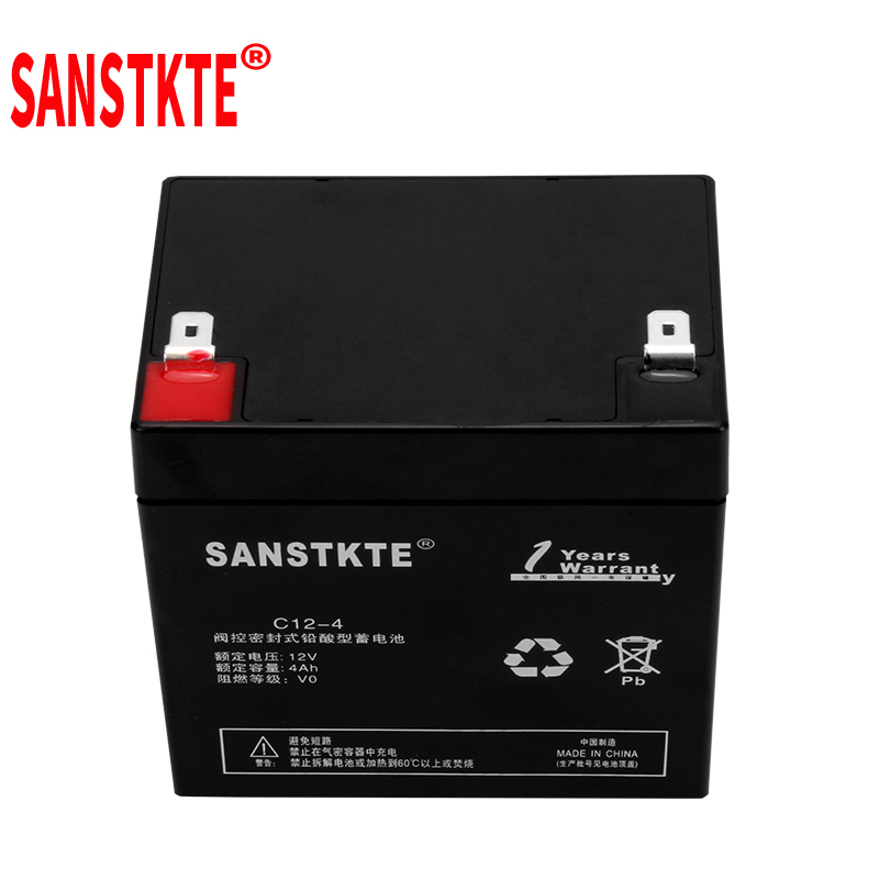 SANSTKTE蓄电池12V4AH电瓶UPS电源直流屏通信照明门禁安防应急C12-4高清大图
