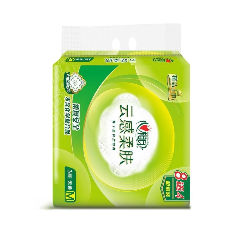 心相印 DT18098(箱装) 云感立体压花抽纸 88抽M码三层 16包/箱高清大图