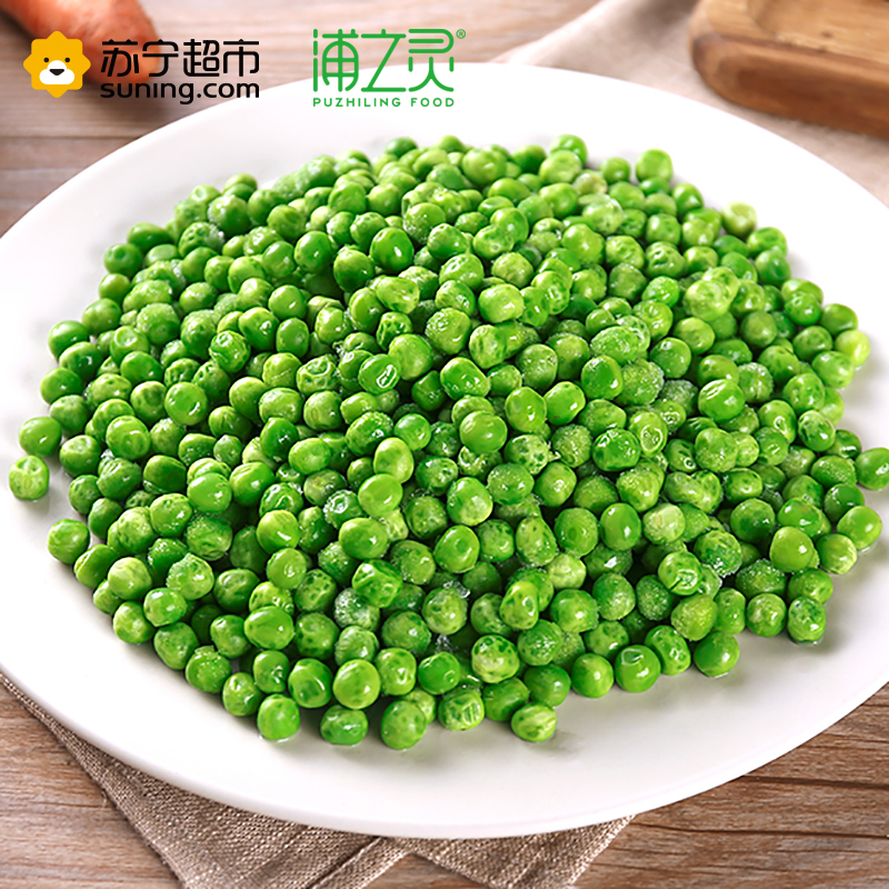 浦之灵 进口甜青豆 速冻小豌豆 袋装 900g 冷冻蔬菜