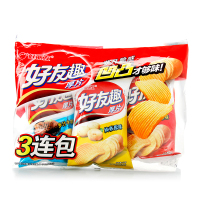 好丽友 好友趣 三连包111g*3组(休闲零食) 膨化食品 薯片 休闲小吃零食品