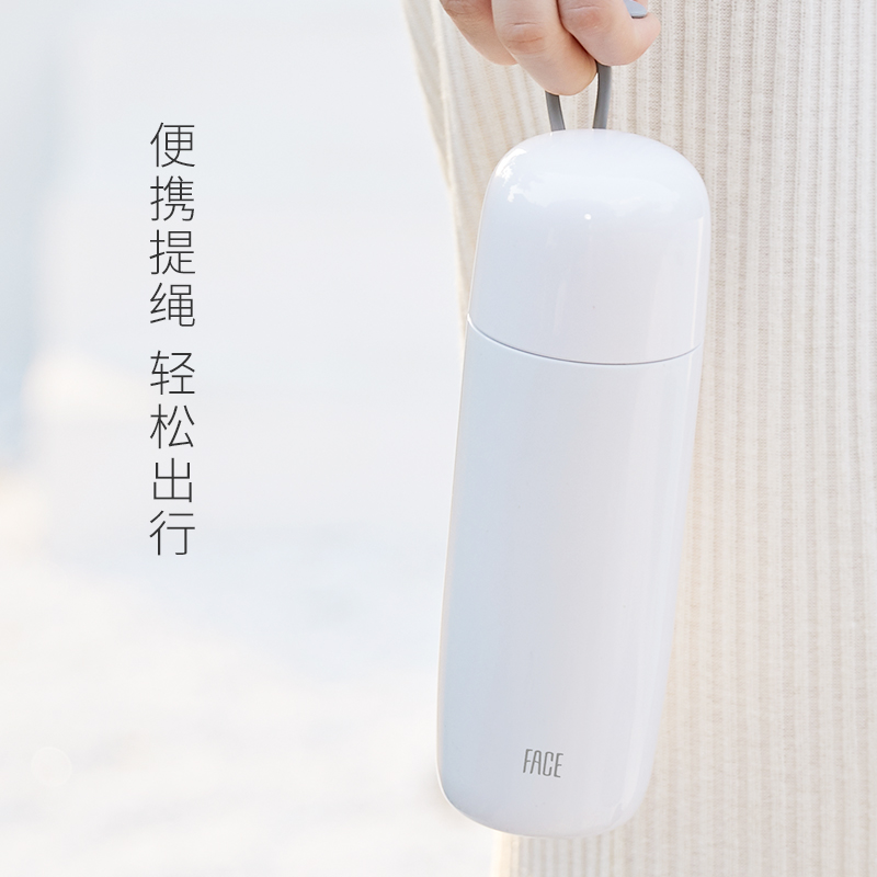 face保温杯男女士小学生儿童韩版可爱316不锈钢便携少女心水杯子高清大图
