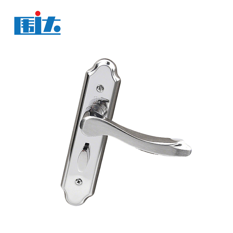 围达 室内门锁(无锁体) 孔距125mm锁舌40mm 把高清大图