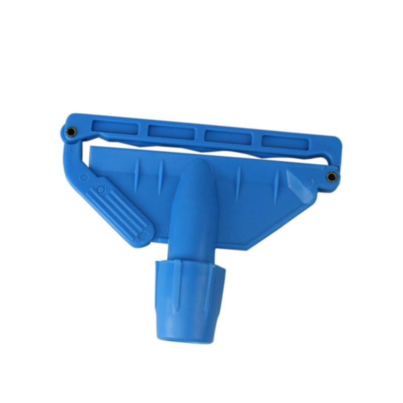 白云蜡拖夹拖把夹头扣式夹子压扣式蜡拖夹头蓝夹高清大图