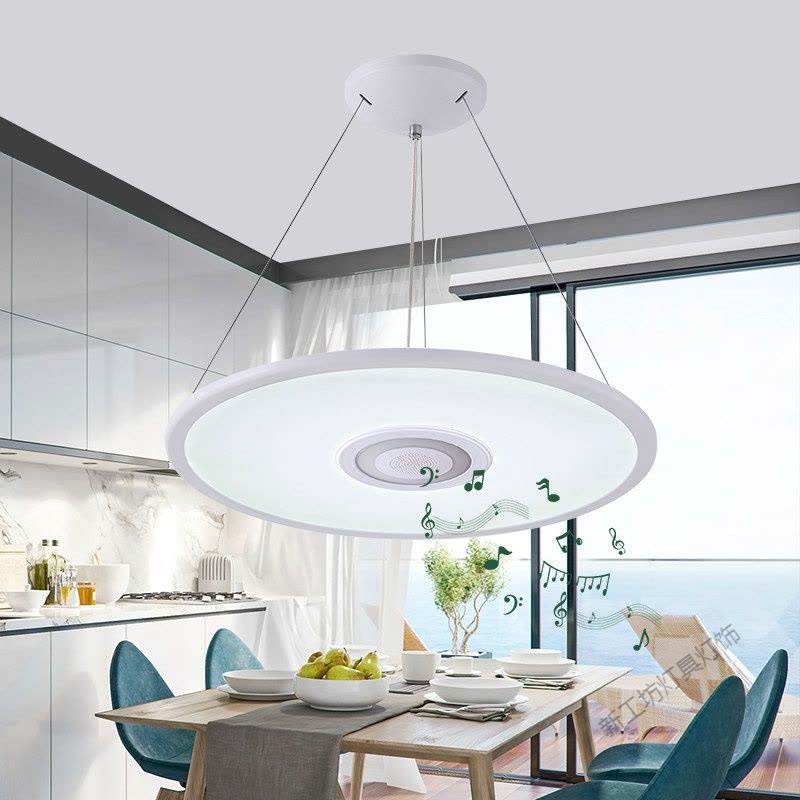 苏宁放心购 led智能wifi音乐吸顶灯蓝牙音响现代简约卧室客厅手机APP控制灯无极调光灯具图片