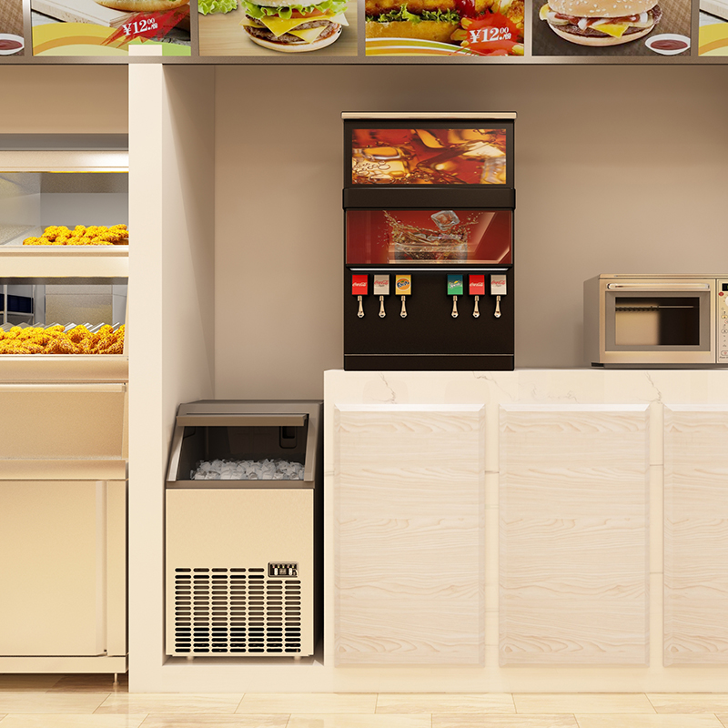 星星(XINGX) XZB-80J 80公斤 制冰柜 家商用小型迷你全自动制冰机冰块机 咖啡店奶茶店冷饮店 电脑控温高清大图