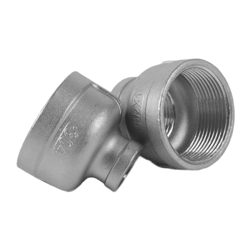 鸣固 304不锈钢异径变径直通内丝螺纹管箍大小头接头 2寸DN50*6分DN20 3/4 KS2465