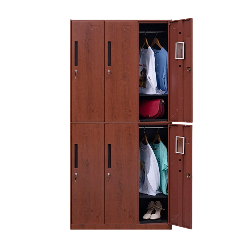 铭羽洋木纹更衣柜高清大图