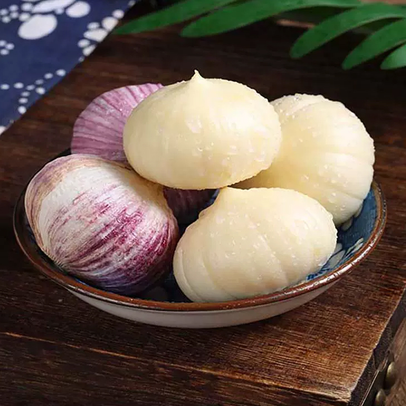 [西沛生鲜]当季云南新鲜紫皮独头蒜 直径2-2.5cm 净重5斤 精选新蒜独头高清大图