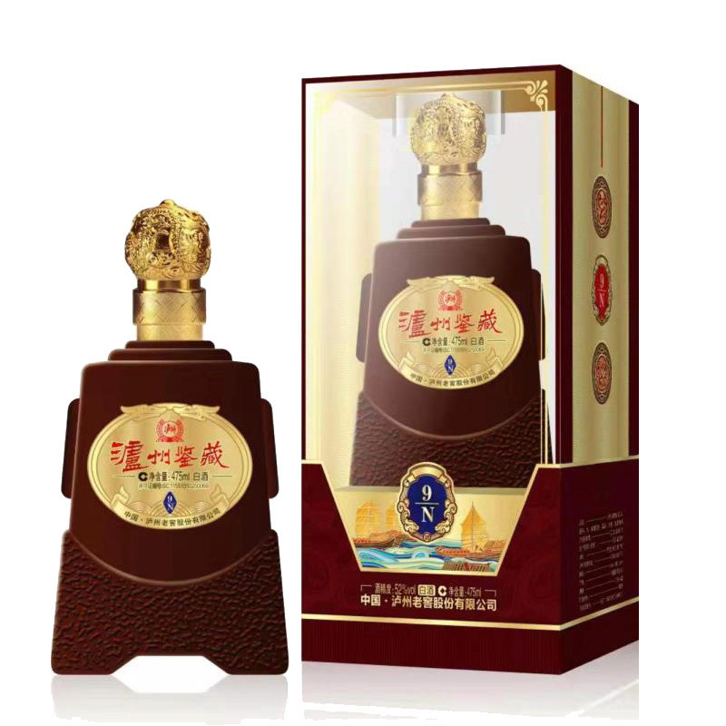 泸州老窖52度泸州鉴藏白酒9n475ml单瓶
