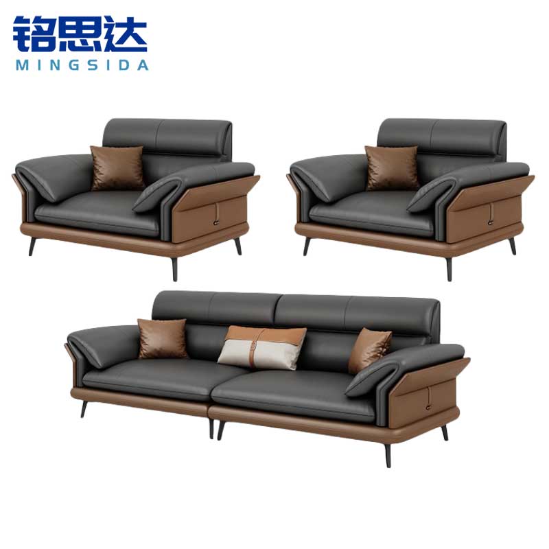铭思皮艺沙发组合1+1+4套高清大图