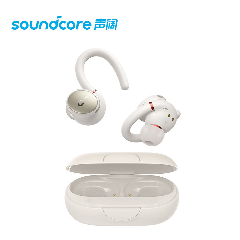 声阔(SoundCore)Sport X10挂耳式开放式跑步骑行运动耳机蓝牙耳机通用小米苹果华为手机白