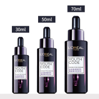 欧莱雅（L’OREAL）黑精华蔡徐坤青春密码酵素面部精华液补水保湿肌底液小黑瓶75ml