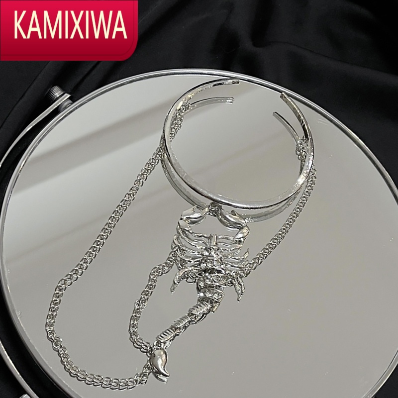 KAMIXIWA蝎子暗黑系夸张臂环女金属臂镯小众设计性感手环手链高级感饰品潮