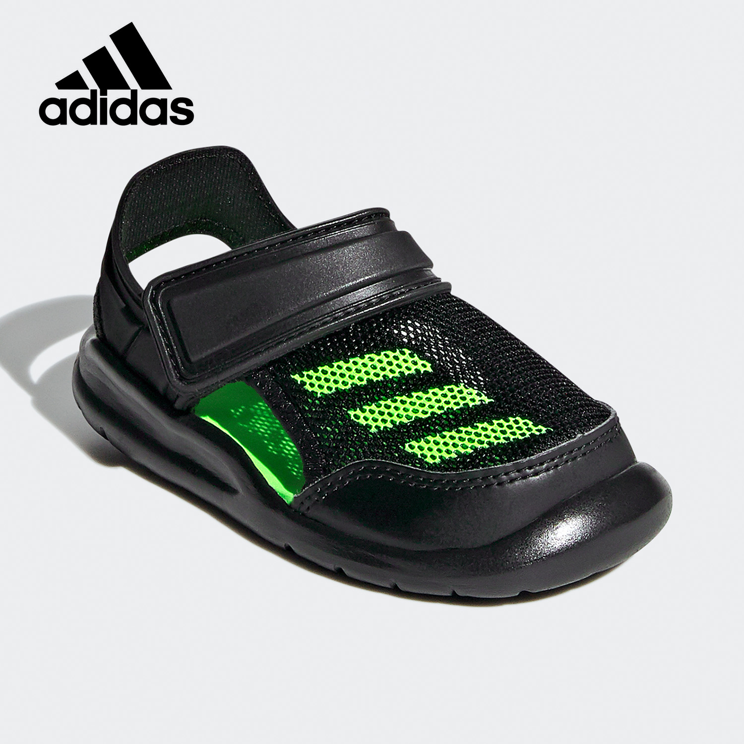 Adidas阿迪达斯时尚潮流儿童款沙滩鞋运动休闲凉鞋FV8859FV8860 Z高清大图