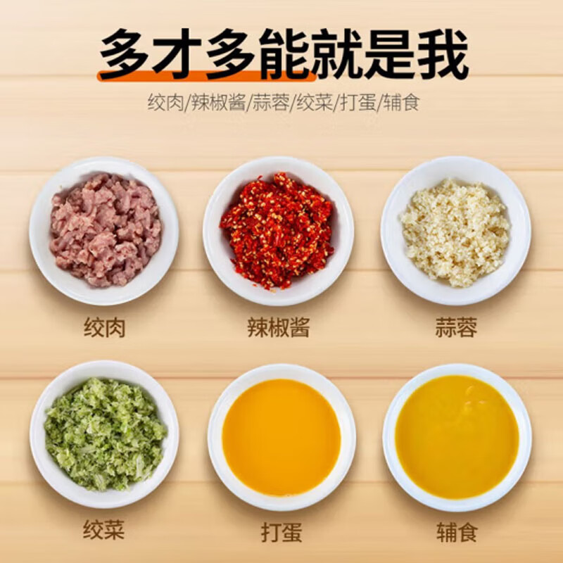 九阳(Joyoung)家用电动多功能绞肉机搅拌机 2L大容量碎肉高硼硅玻璃绞馅料理机 S18-LA173高清大图