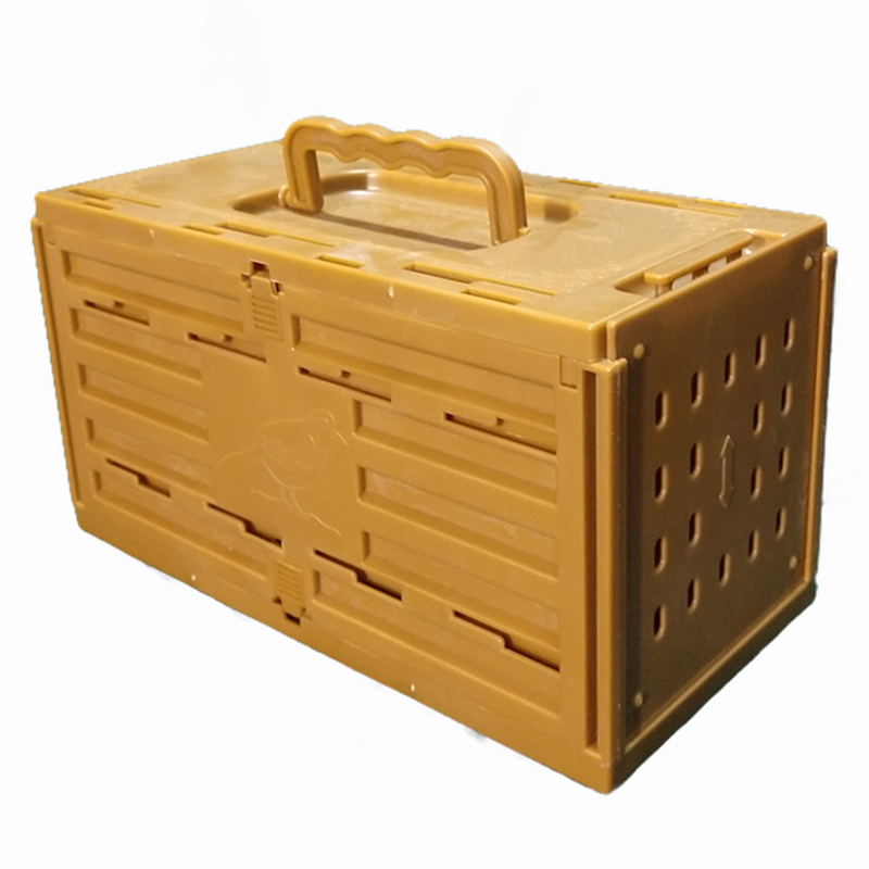 画眉鸟上山小排笼快递格笼媒笼鹦鹉外出便携塑料胶鸟笼子高清大图