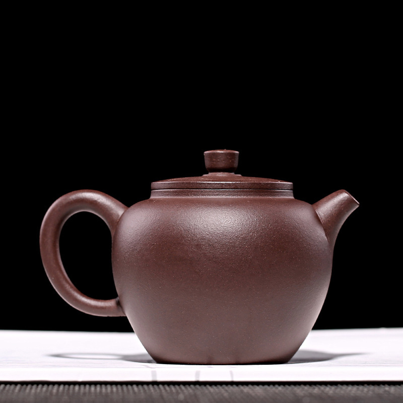 机车紫砂壶原矿紫泥纯全手工杨飞楠制巨轮珠茶具礼品