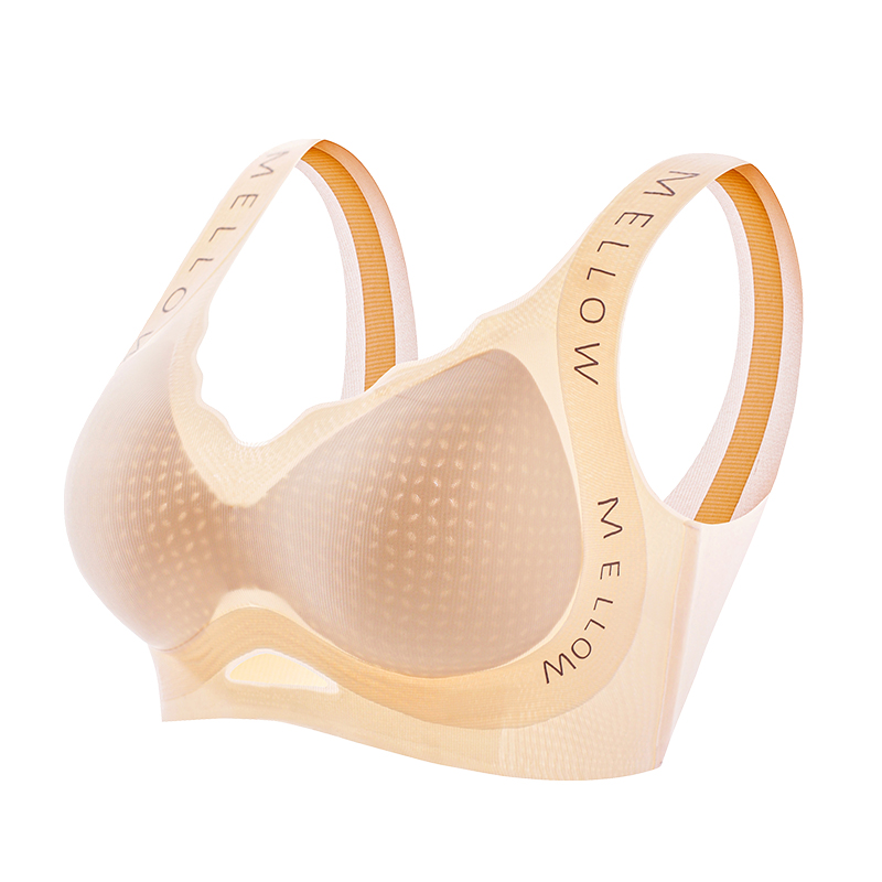 猫人内衣女夏季超薄款零感透气提拉小胸聚拢固定被全罩杯背心式文胸高清大图