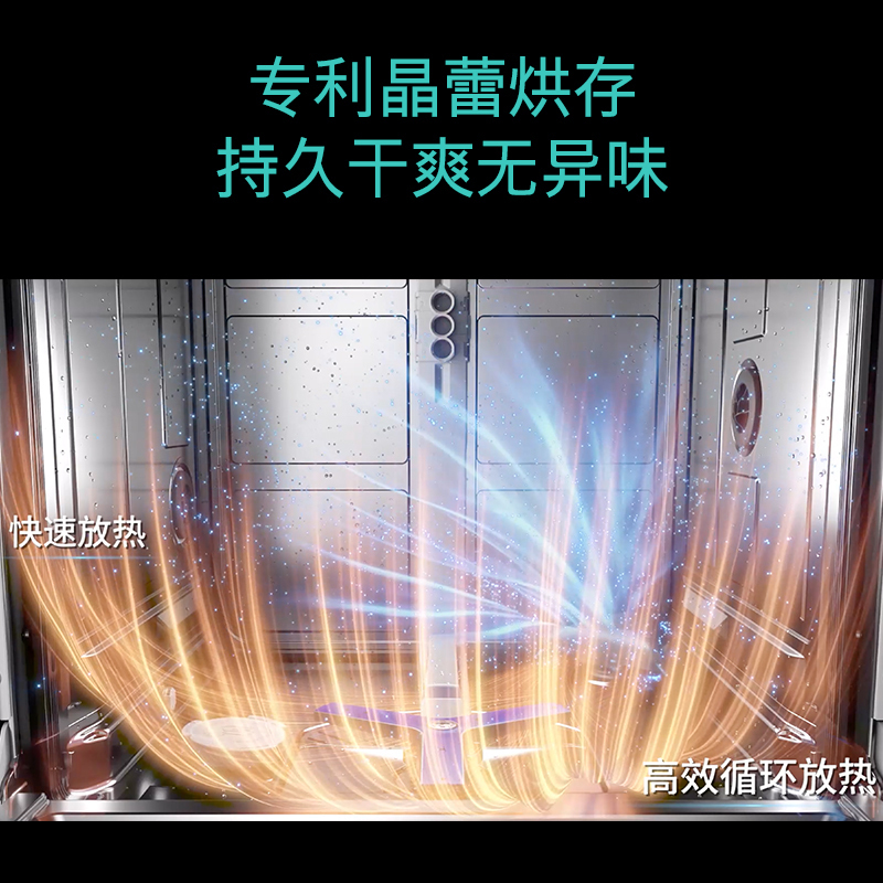 西门子(SIEMENS) 晶雷烘干全能舱新款洗碗机16套大容量自带面板 智能分区洗 精准涡流洗SJ45ZB00MC