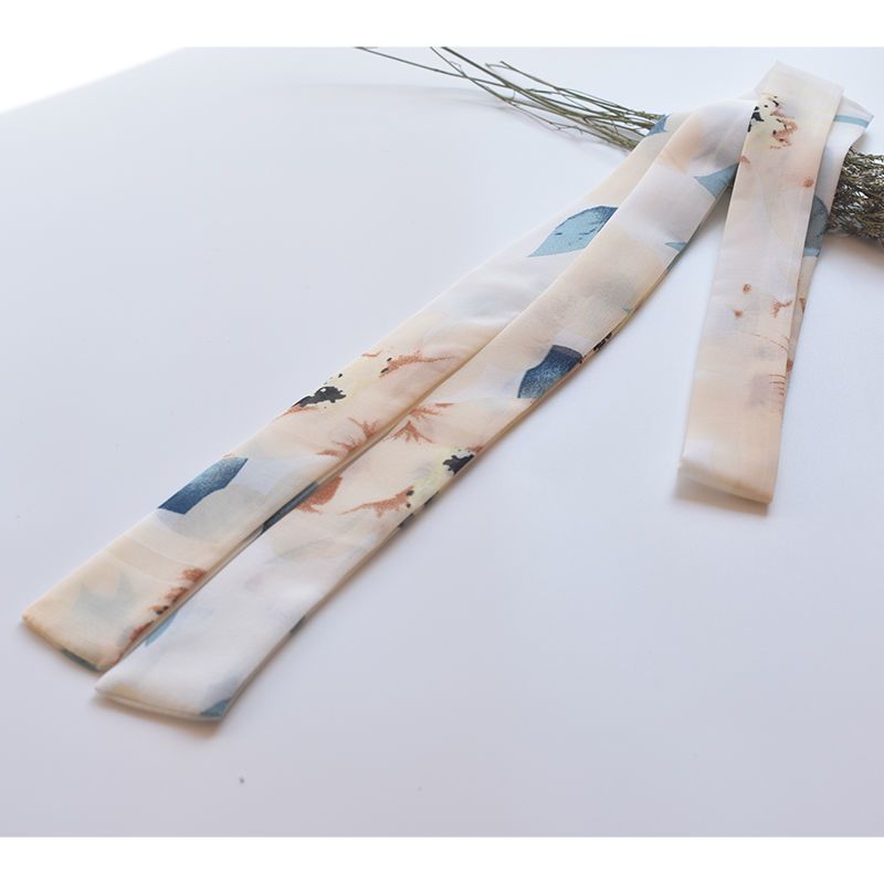 云深不知处古装宫铃发绳古风汉服原创流苏发带 超仙复古束发头饰 米色