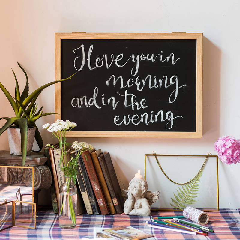 电表箱装饰画黑板吸铁磁性留言板免打孔遮挡配电箱电源开关盒 电表箱黑板框(52*72*6cm)绿 其他尺寸高清大图