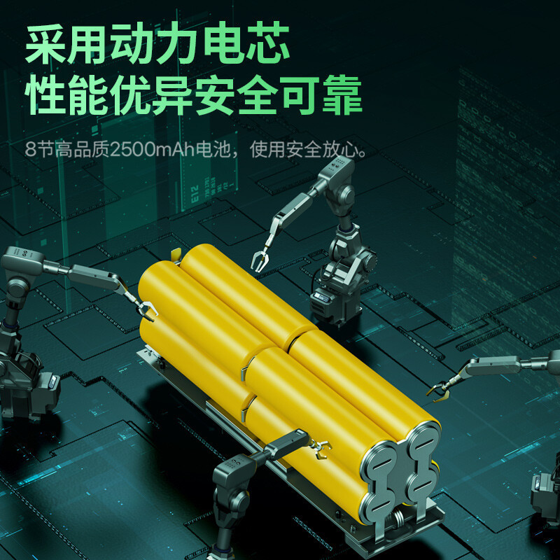 品胜100W透明机甲充电宝(皓月银)20000mAh双向快充Type-C大容量户外移动电源苹果华为小米手机平板笔记本电脑