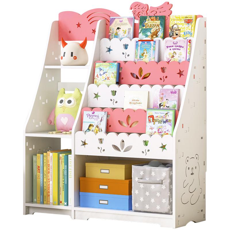 森美人儿童书架绘本书架家用简易宝宝书架落地经济型小孩学生书柜幼儿园高清大图