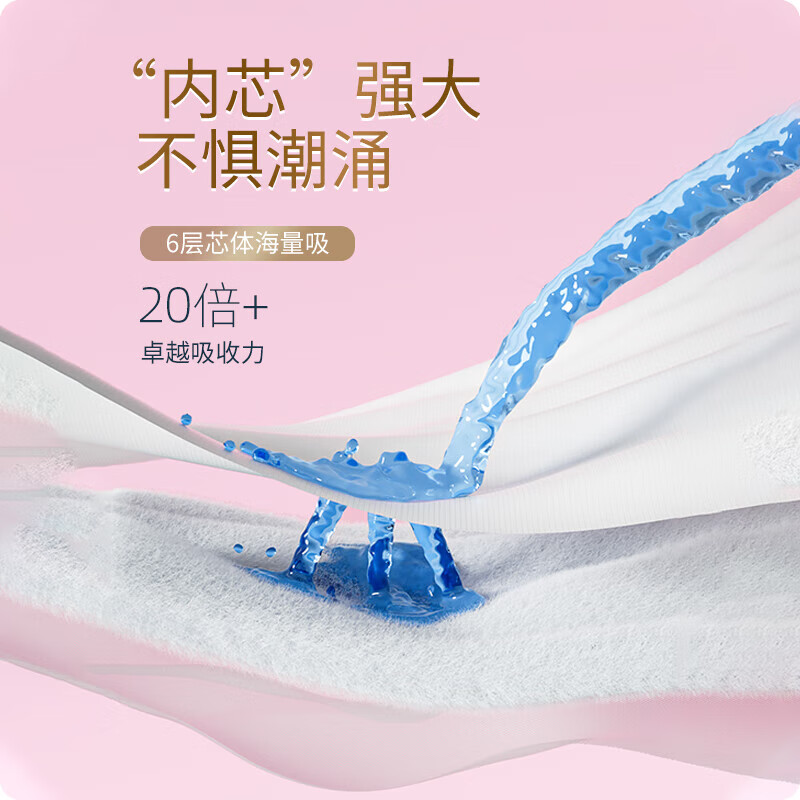 七度空间(SPACE 7) 天山绒棉极薄420mm夜用5片 QRD6905 敏感肌日夜极薄透气防漏姨妈巾 天山绒棉高清大图