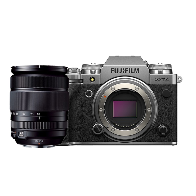 富士(FUJIFILM) X-T4(18-135mm)银色 单镜头套装 数码微单相机