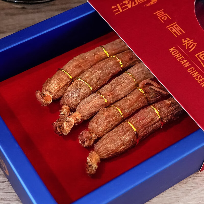 长白山人参高丽参原枝深纹清晰高丽参原枝纸盒装80g*1盒