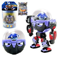 蛋蛋小子玩具 弹射变形对战套装爆丸机器人蛋星侠玩具莱迪蓝波派奇 弹射变形寒锋