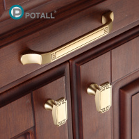 珀泰柜门纯铜拉手橱柜衣柜抽屉门把手现代简约柜子新中式拉手 8065-玫瑰金-128mm