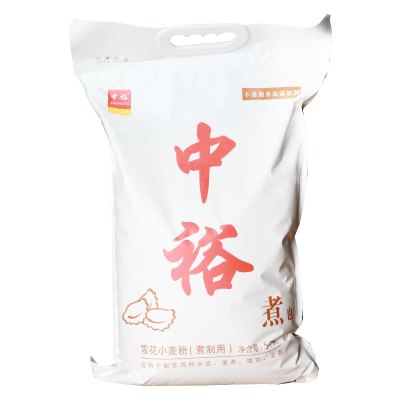 中裕(ZHONGYU)雪花小麦粉(煮)5Kg面粉富强粉中筋面粉 水饺面条大饼馒头用粉 食用粉 通用粉 中裕出品