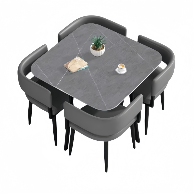 悦兴诚洽谈桌 一桌4椅90*75cm 套高清大图