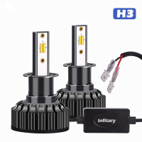 菁普华 三色汽车LED大灯前照灯远近一体 个 A6-H3(三色)一只