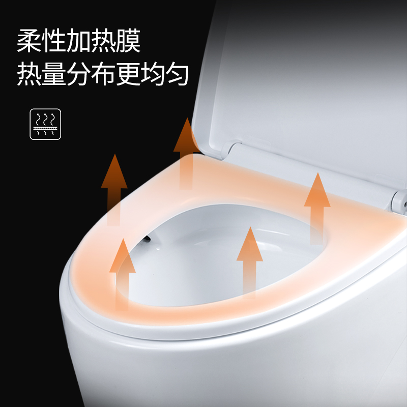 QOTOT方形加热马桶盖通用智能马桶圈恒温电动防水方型坐便盖即热式高清大图