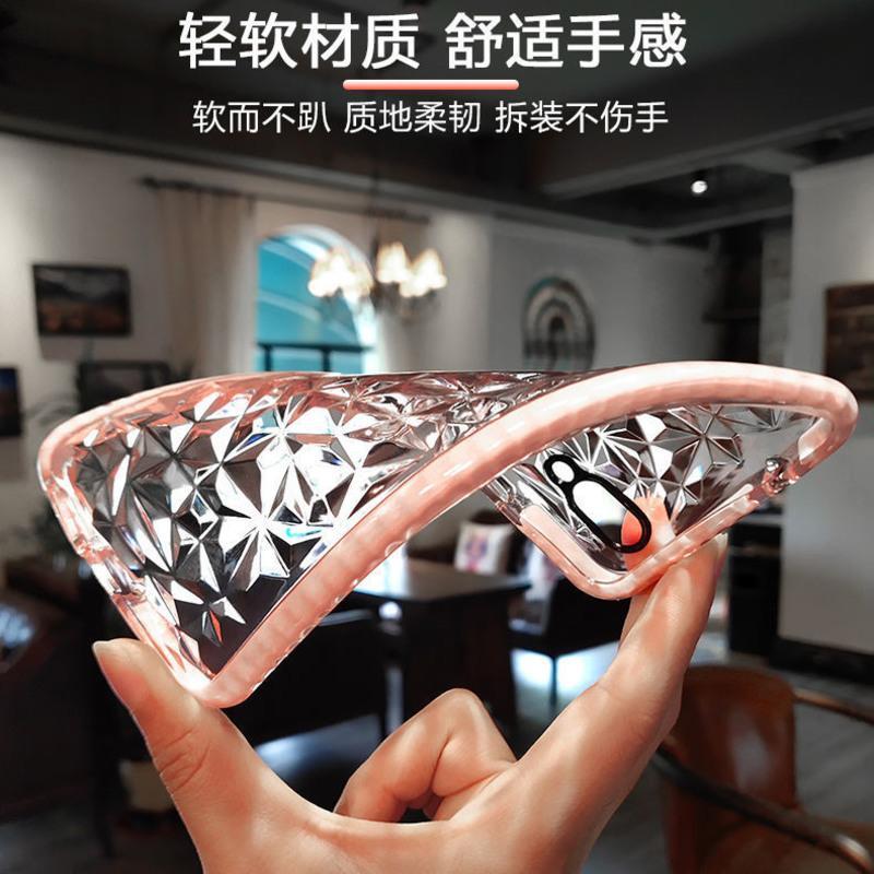 乔晶晶同款oppor17手机壳女r17pro/r15/r9s/r9/r11s/r11plus软壳a 亮黑色[单壳] [O
