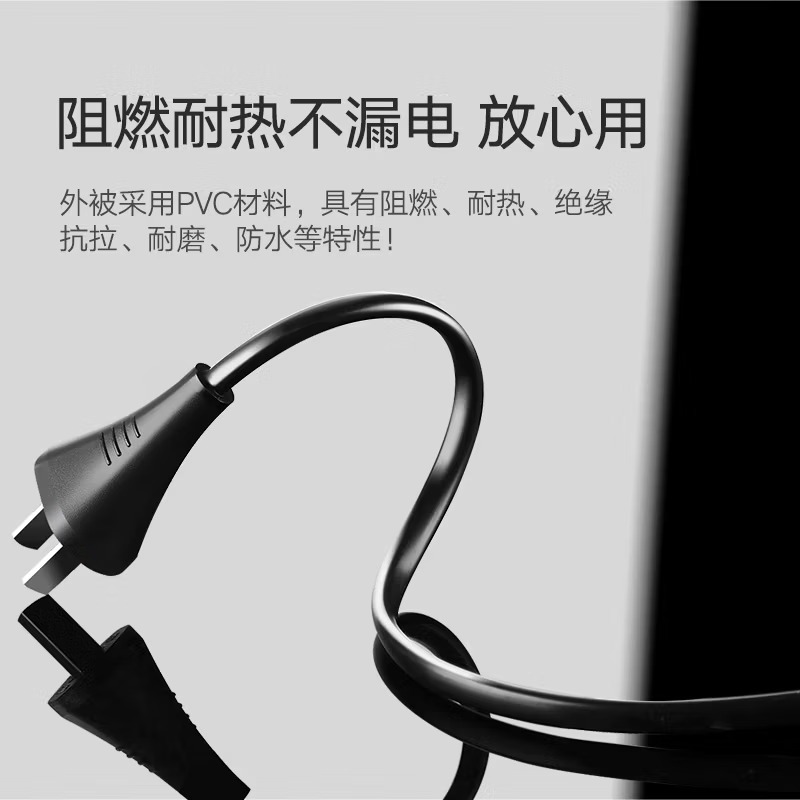 绿联国标两插八字尾连接线双孔电源线1米 40312 适用Apple TV/P4/5/Mac Mini/打印机/数码相机等