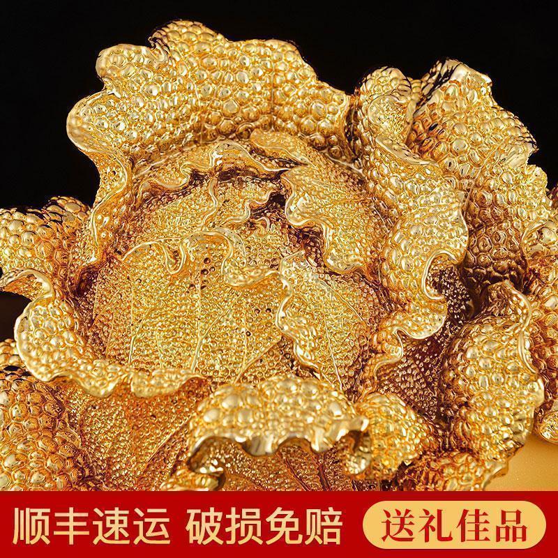 百财如意白菜摆件客厅家居风水办公室装饰品公司店铺开业礼品_495_491