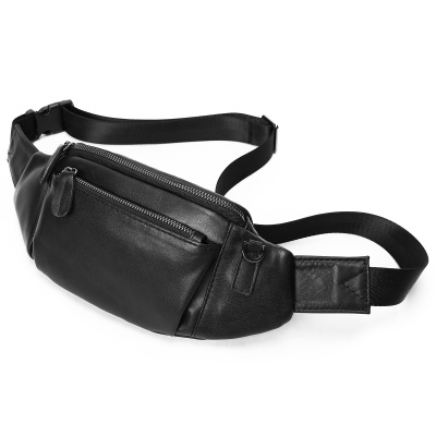 苏宁宜品&一禾亼物单肩斜挎包腰包胸包简约潮流户外运动百搭通勤防泼水PU皮胸包腰包8901