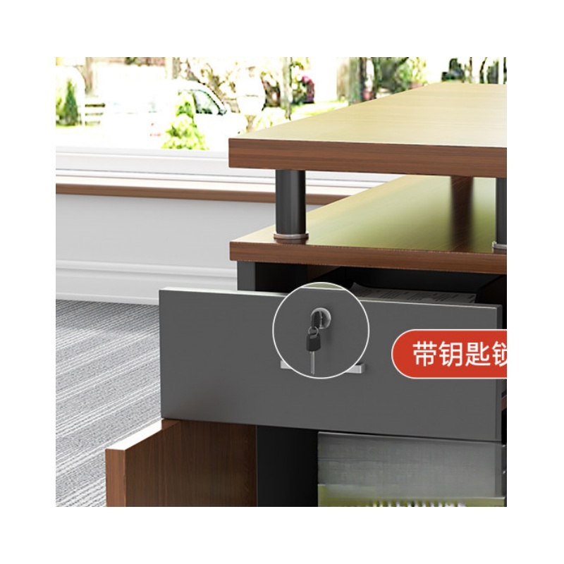 豫龙都老板办公桌双人位张高清大图