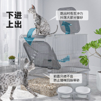 猫砂盆全封闭式超大号猫厕所防臭猫沙盆子一体猫笼防外溅猫咪屎盆