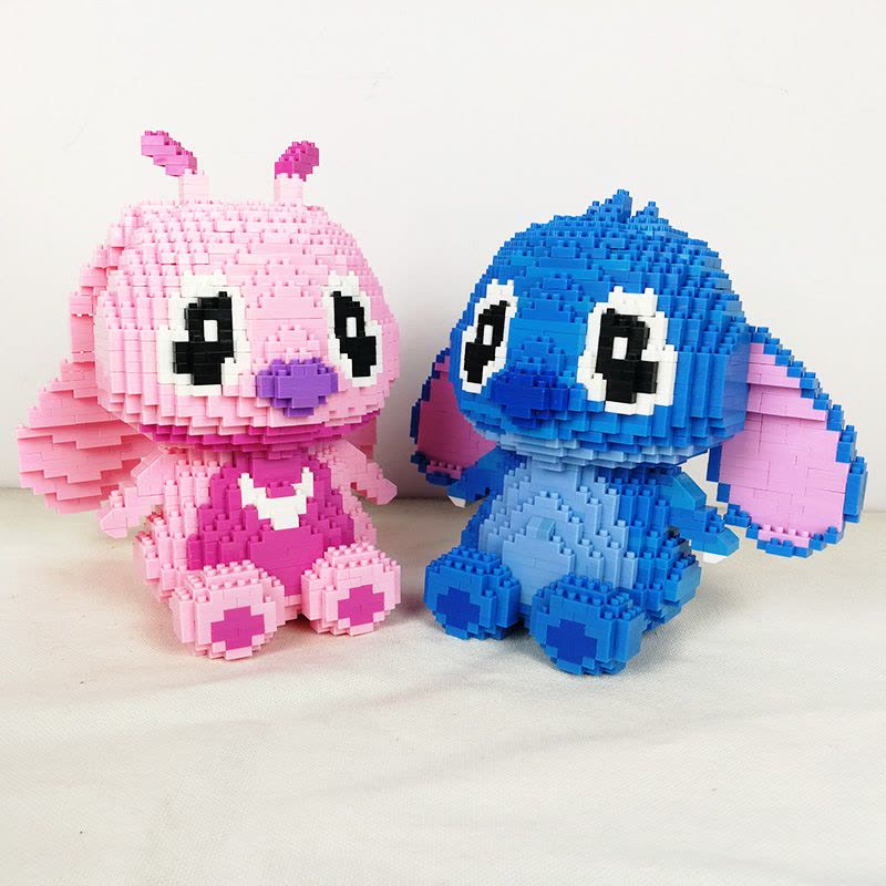 微型成年钻石立体小颗粒拼装积木玩具兼容乐高摆件史迪仔 翠绿色1011天空航母图片