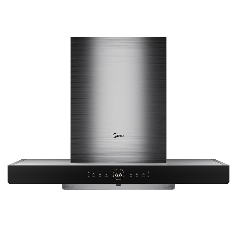 美的midea欧式不碰头挥手智控20立方大吸力智能蒸汽洗吸油烟机c80