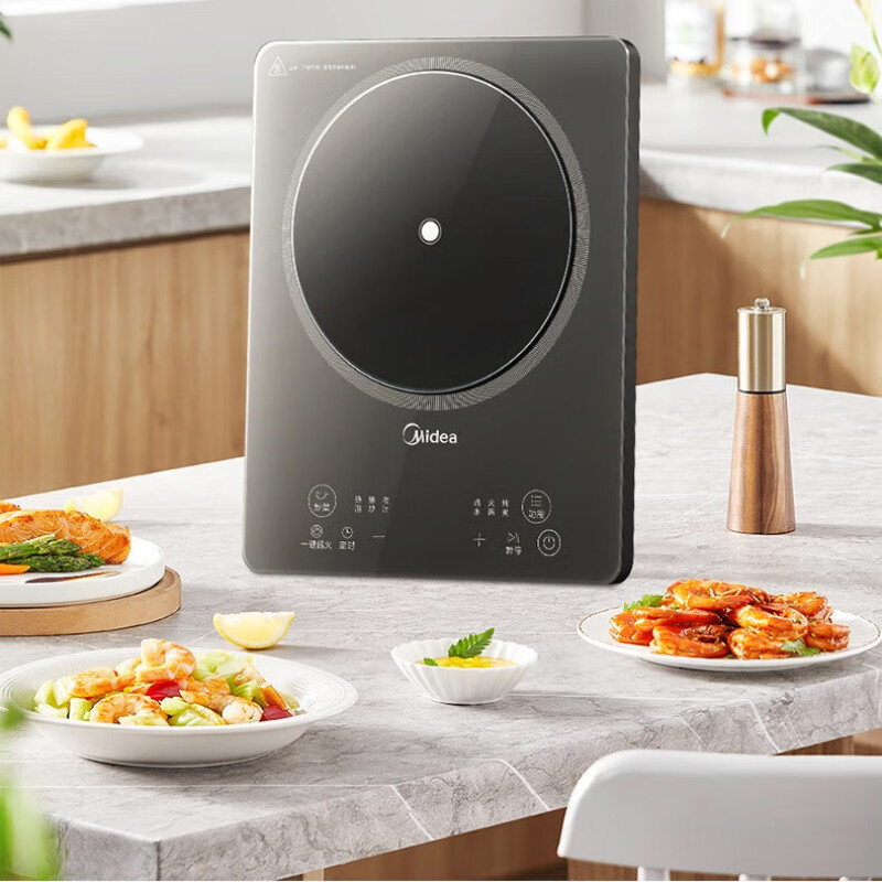 美的(Midea)家用多功能电磁炉触控按键耐用面板大功率电磁炉 MC-22MB05高清大图