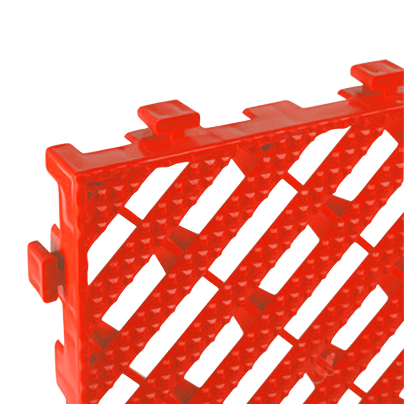 臻远 ZY3121305地格栅塑料拼接地板垫网格垫板 红色高清大图